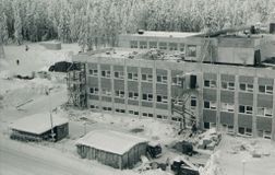 Строится поликлиника, 1980-е годы